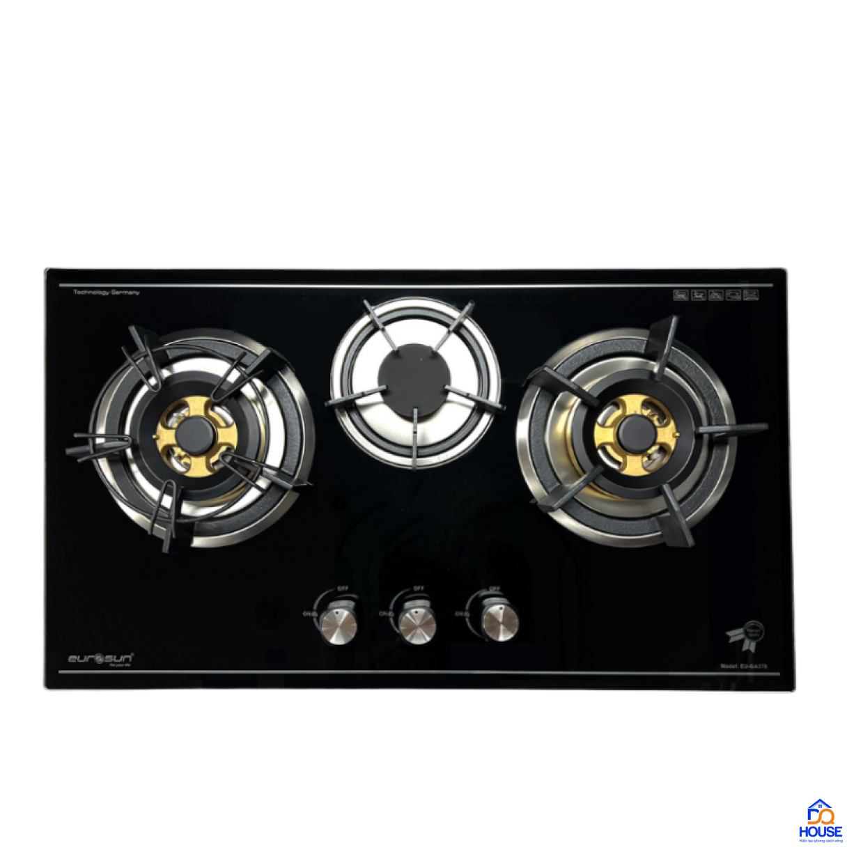 Bếp gas âm 3 lò Eurosun EU-GA378 