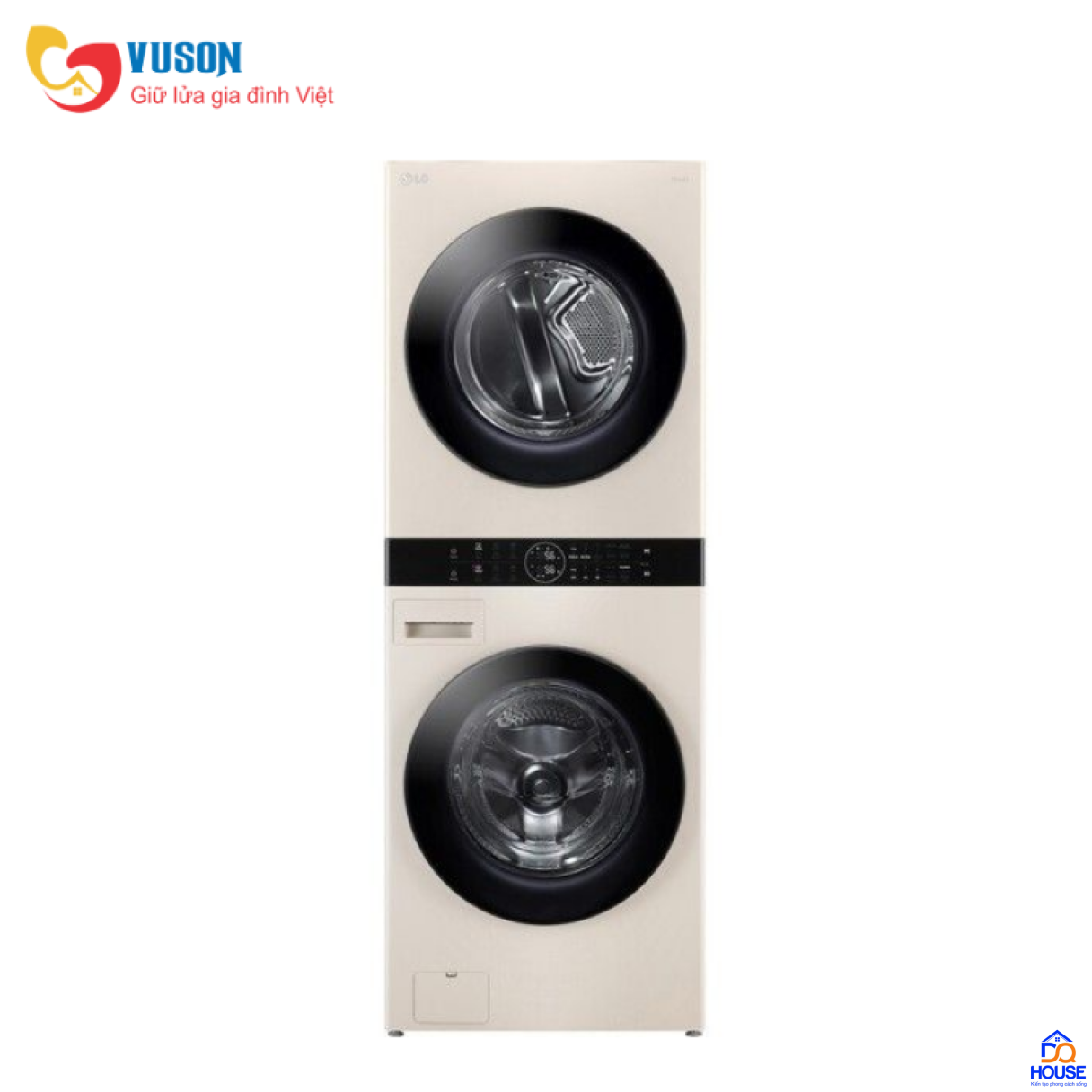 Tháp giặt sấy giặt 14 kg – sấy 10 kg LG WT1410NHE ABBPEVN 