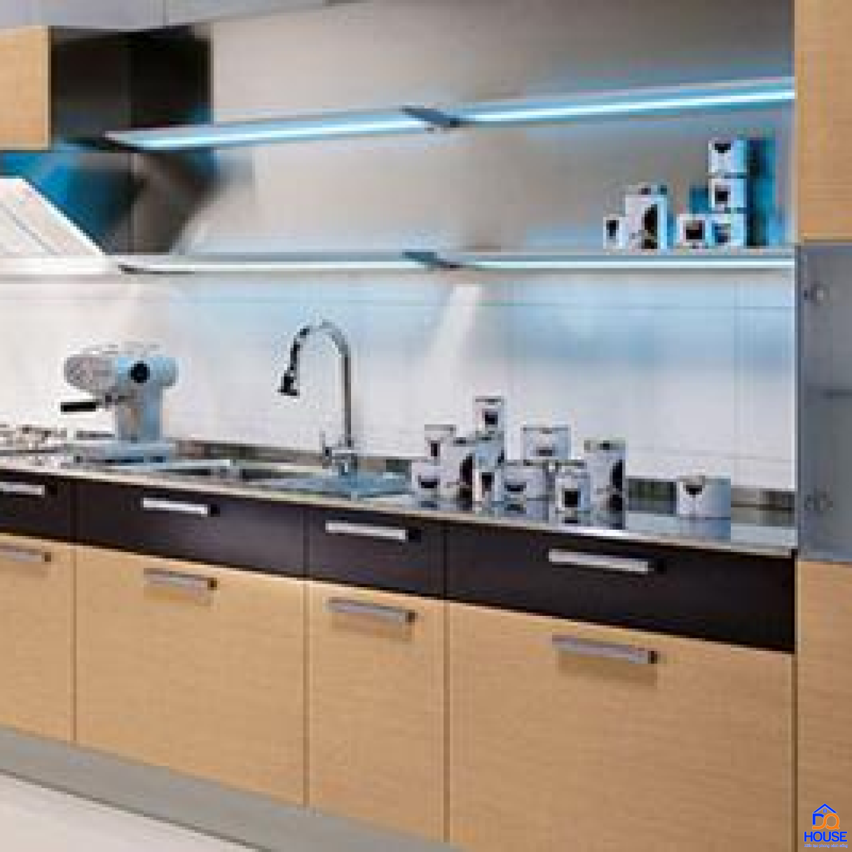 Tủ bếp chữ I hiện đại13