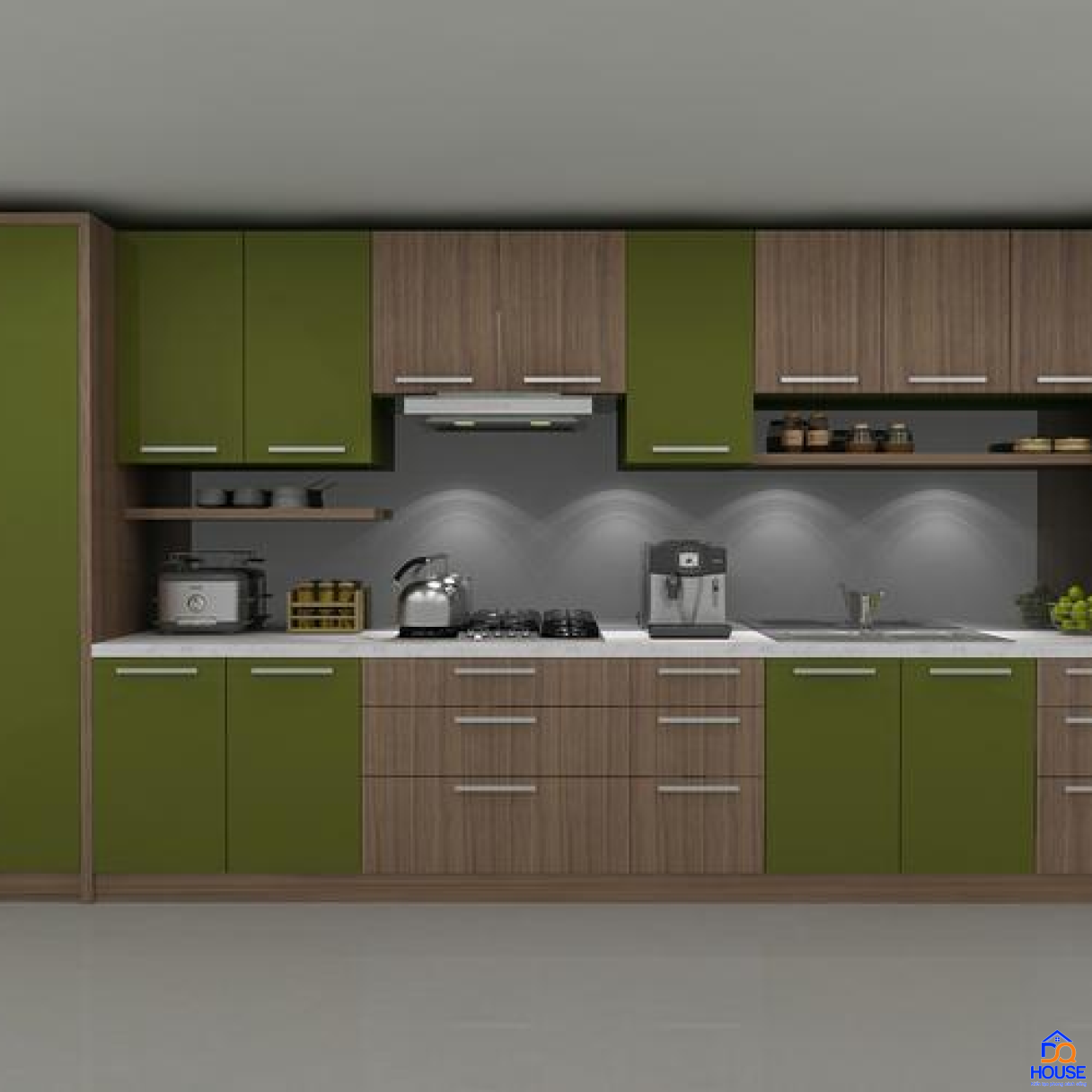 Tủ bếp chữ I hiện đại23