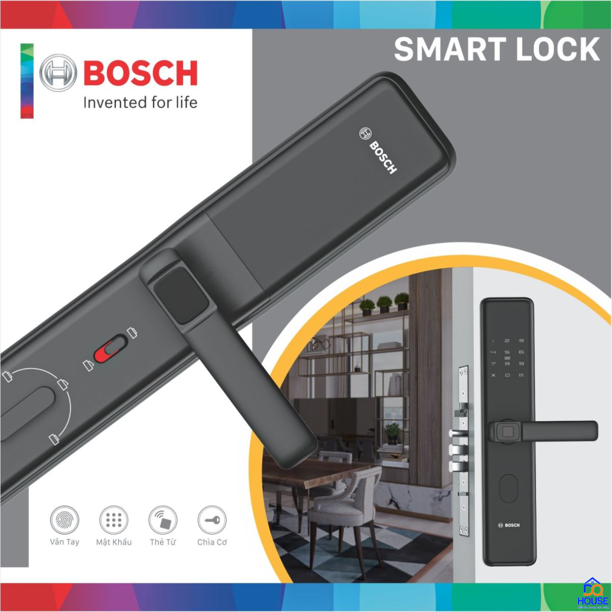 Khóa điện tử Bosch ID 30B EU Black 