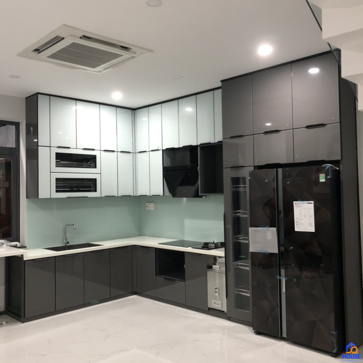 Tủ bếp thùng Inox hiện đại 14