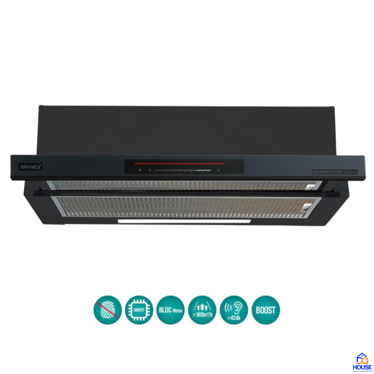 Máy hút mùi âm tủ GrandX GX H70F72B(GX H70F72SB) 