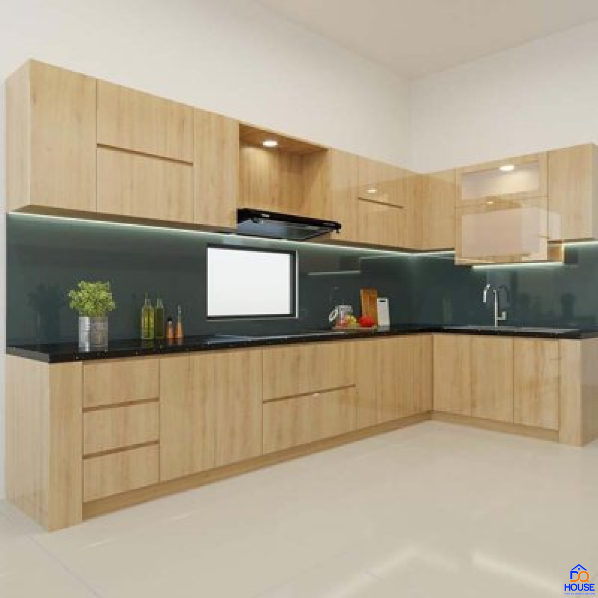 Tủ bếp Laminate mẫu mới 19