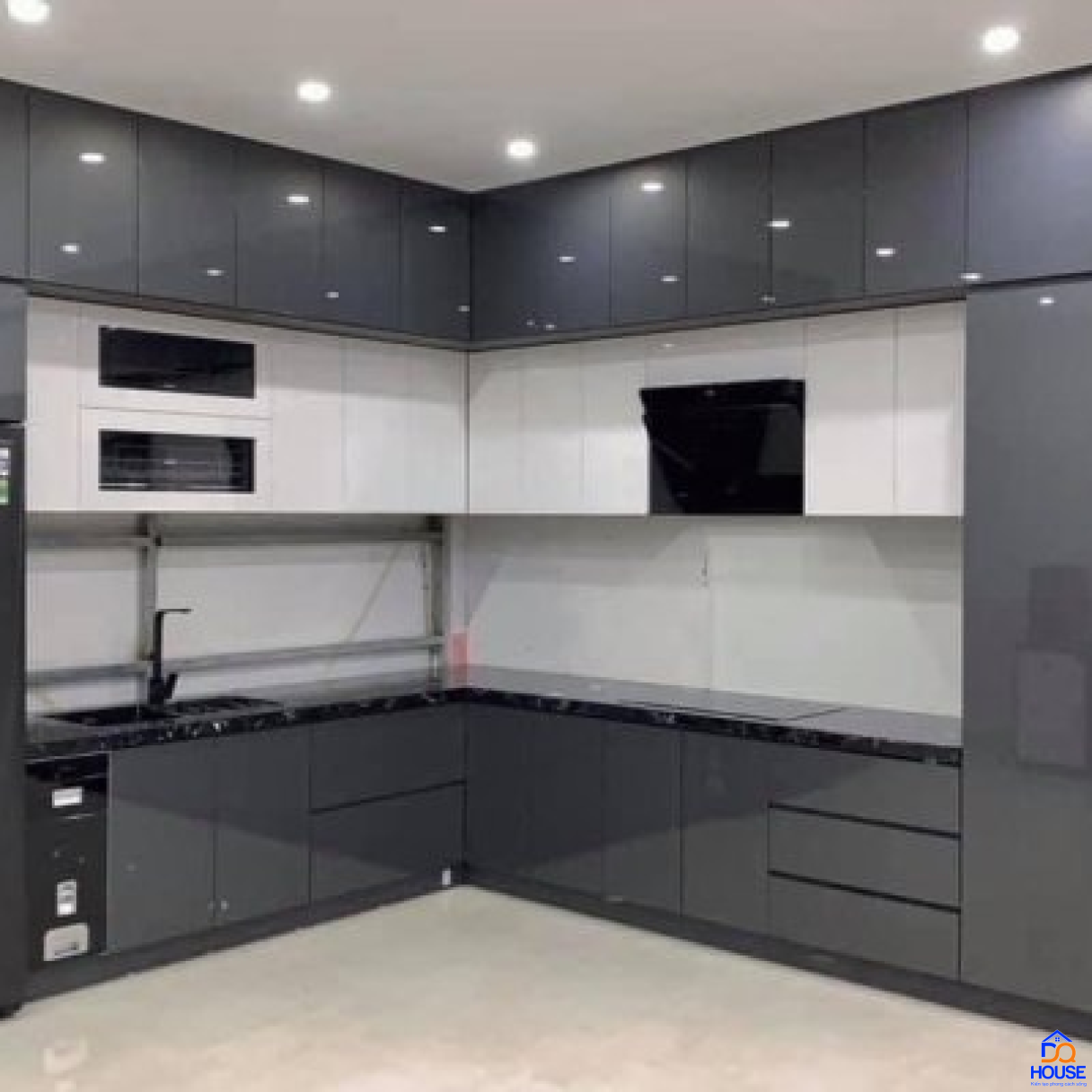 Tủ bếp Acrylic mẫu mới 34