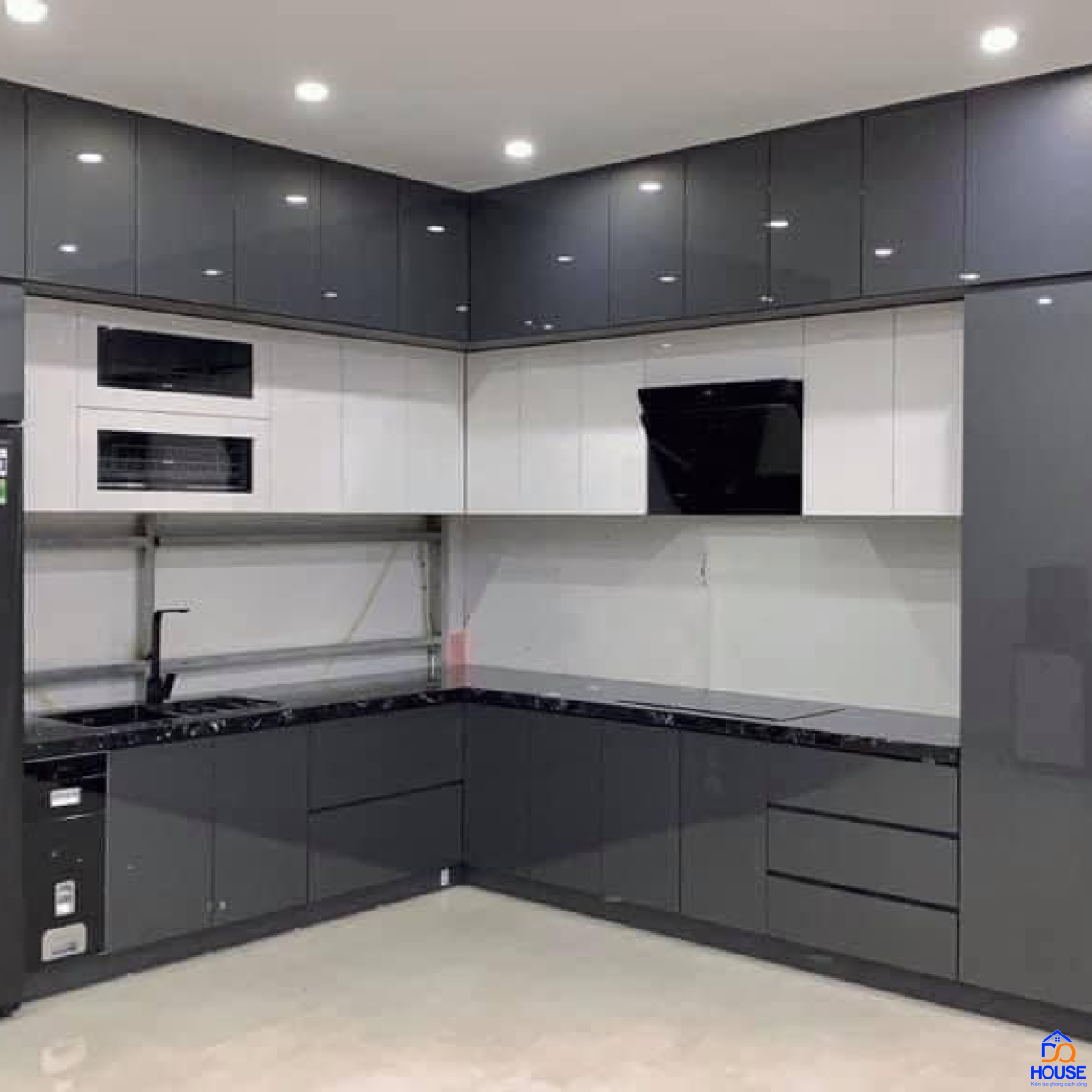 Tủ bếp Acrylic mẫu mới 14