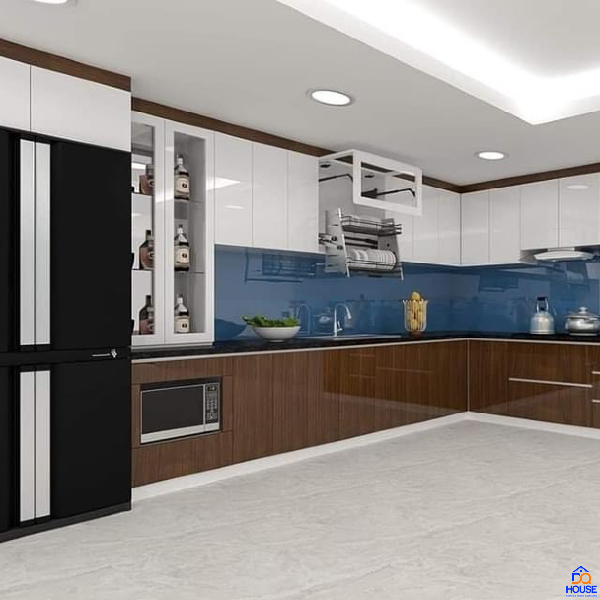 Tủ bếp Acrylic mẫu mới 2