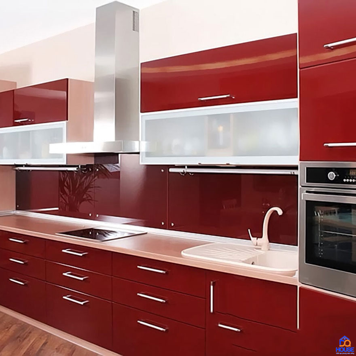 Tủ bếp Acrylic hiện đại 62