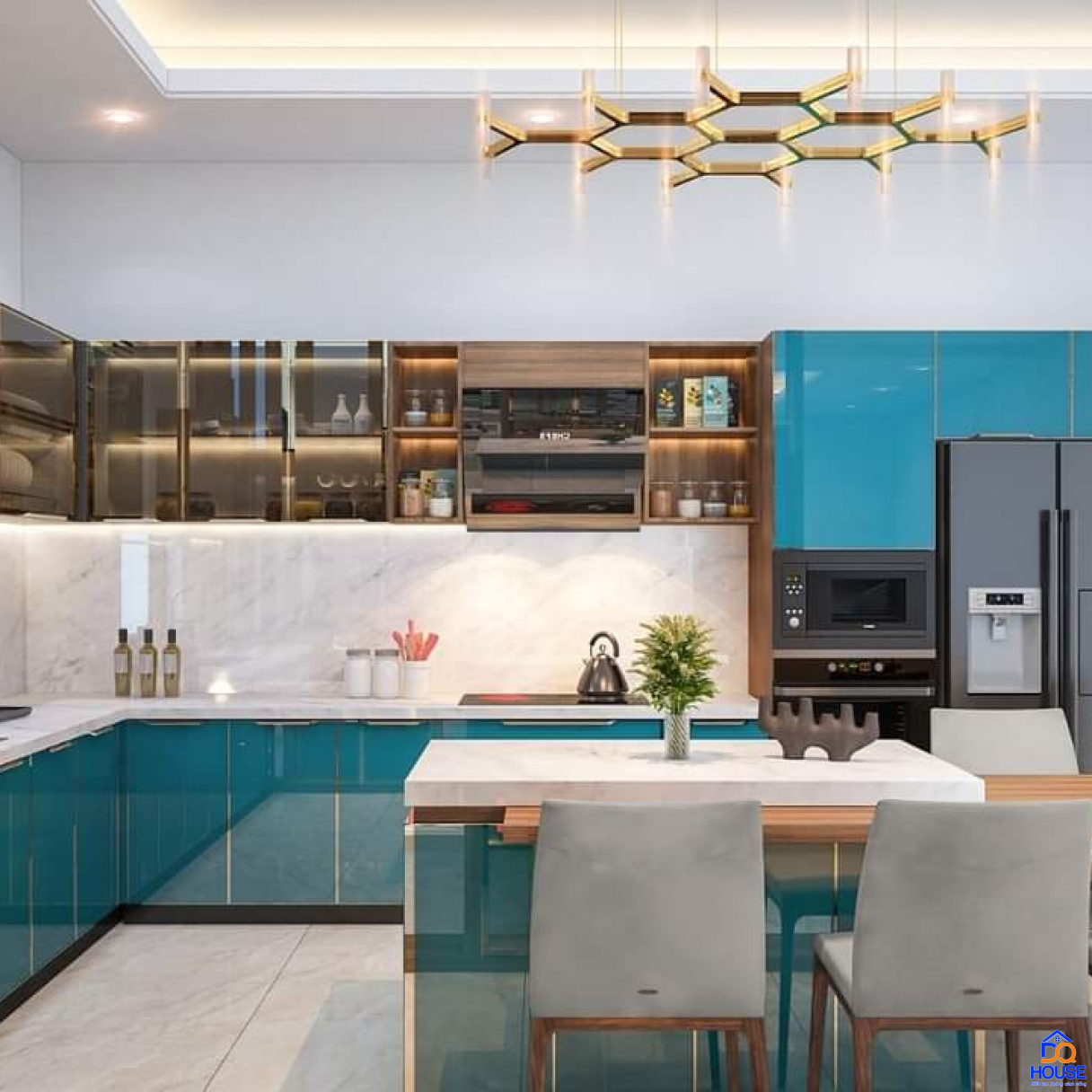 Tủ bếp thùng Inox hiện đại 29