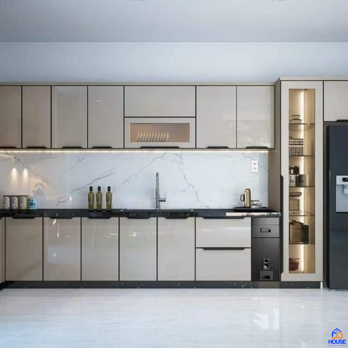 Tủ bếp thùng Inox hiện đại 39
