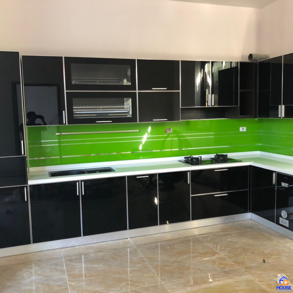 Tủ bếp thùng Inox hiện đại 46