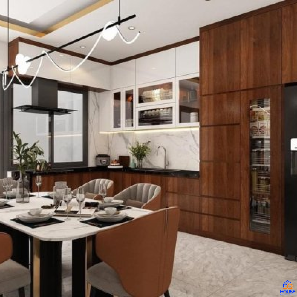 Tủ bếp Laminate mẫu mới 10