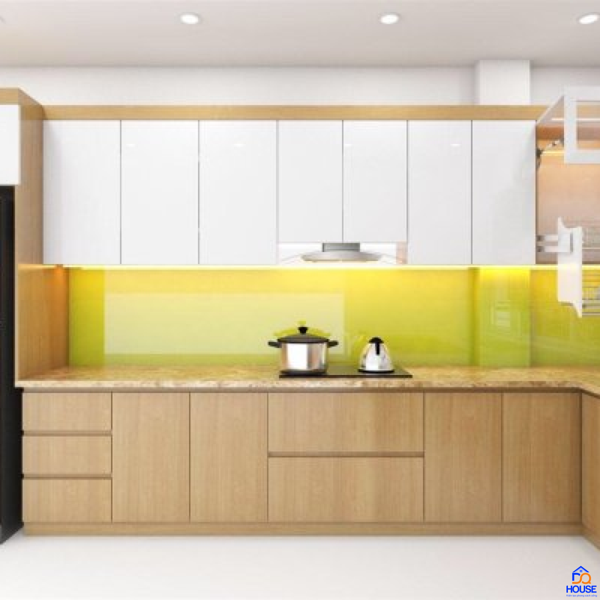 Tủ bếp Laminate mẫu mới 13