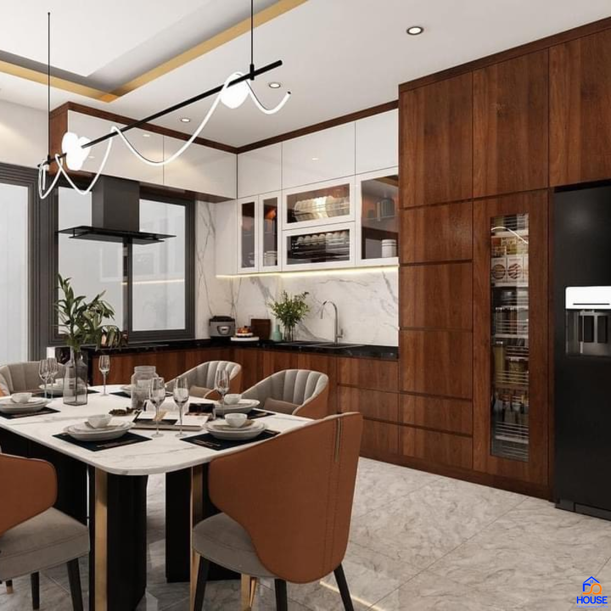 Tủ bếp Laminate mẫu mới 3