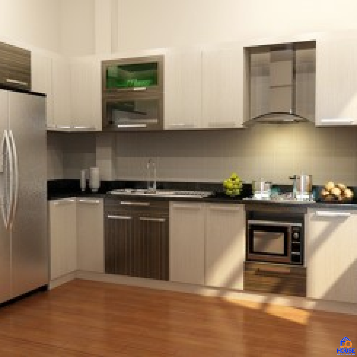 Tủ bếp Laminate hiện đại 7