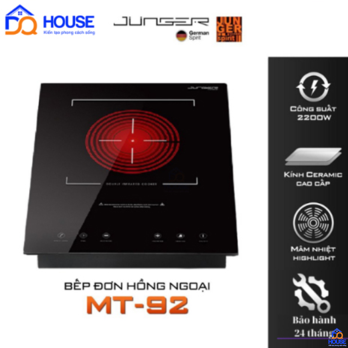 Bếp hồng ngoại đơn Junger MT-21
