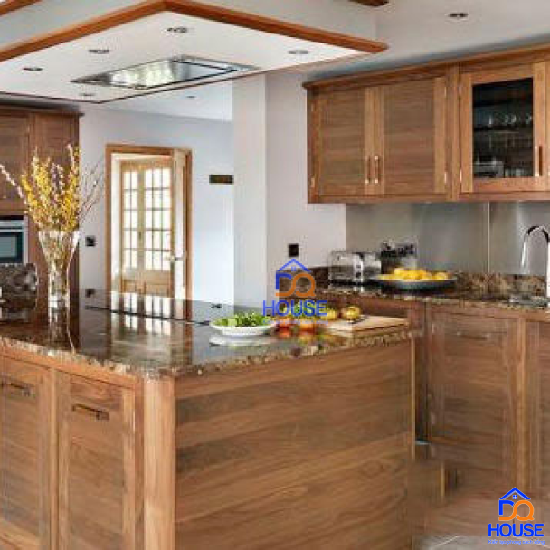 Tủ bếp gỗ sồi Mỹ hiện đại 18