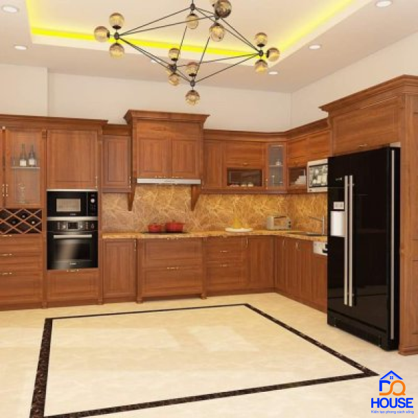 Tủ bếp bán cổ điển mẫu mới 68