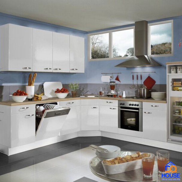 Tủ bếp chữ L hiện đại 13