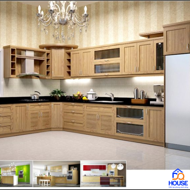 Tủ bếp chữ L hiện đại 5