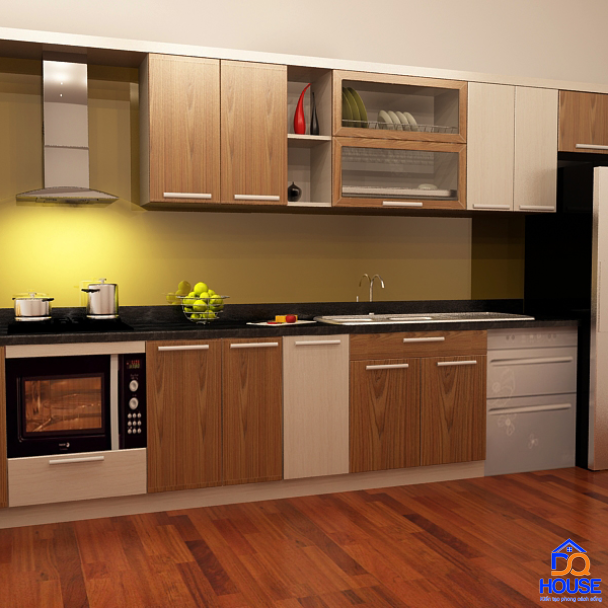Tủ bếp chữ I hiện đại22