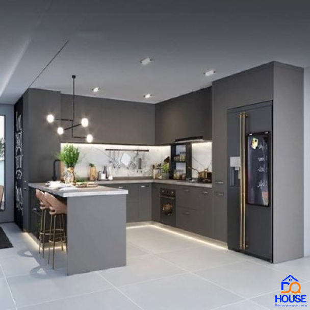 Tủ bếp Acrylic mẫu mới 60