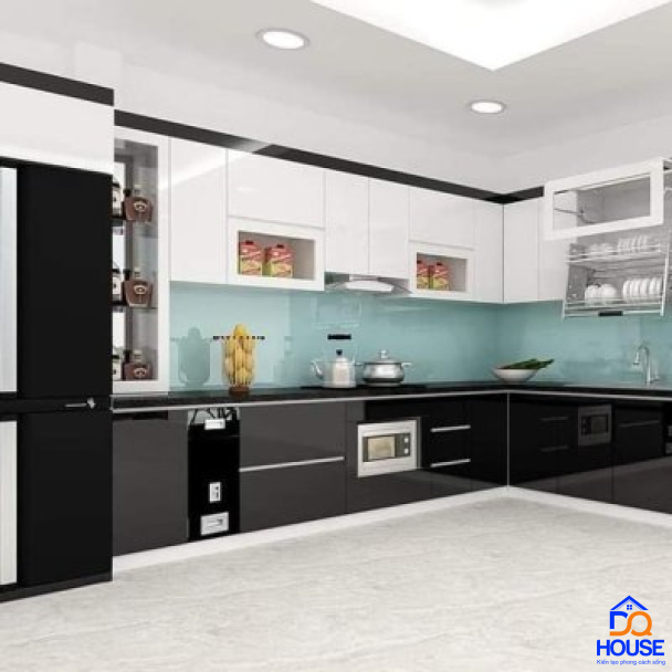 Tủ bếp Acrylic mẫu mới 61