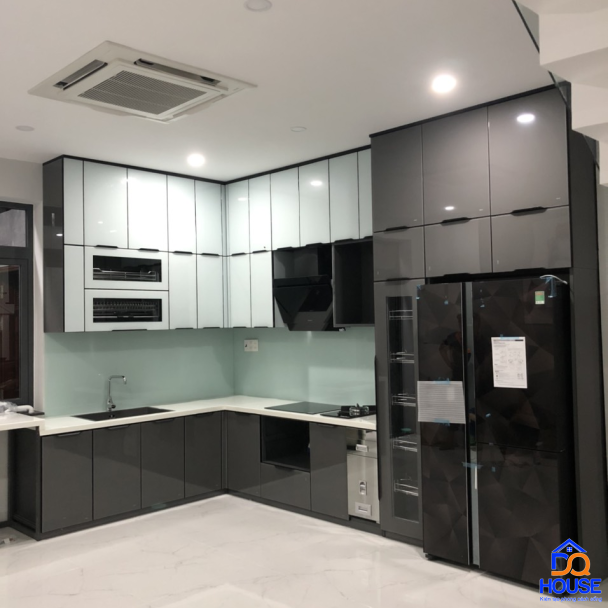 Tủ bếp thùng Inox hiện đại 14