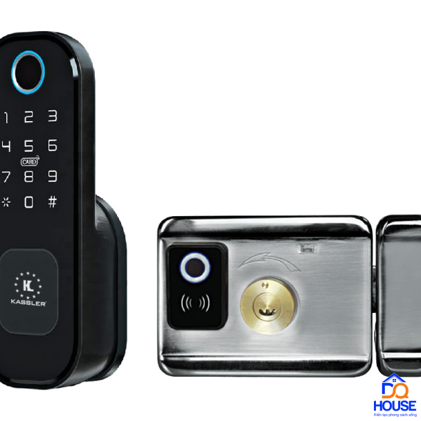 Khóa cửa cổng Kassler KL-579bl CHỐNG NƯỚC ( tặng vỏ hộp chống nước) 