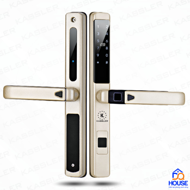 Khóa cửa nhôm Kassler KL-599LX Champage Gold 