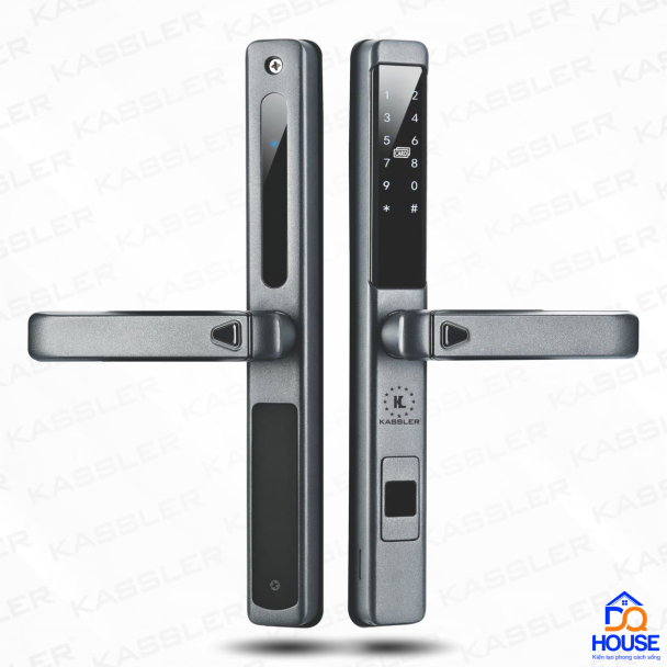 Khóa cửa nhôm Kassler KL-599LX Dark Grey 