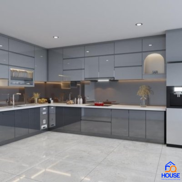 Tủ bếp Acrylic mẫu mới 52