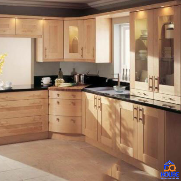 Tủ bếp gỗ sồi Mỹ hiện đại 15