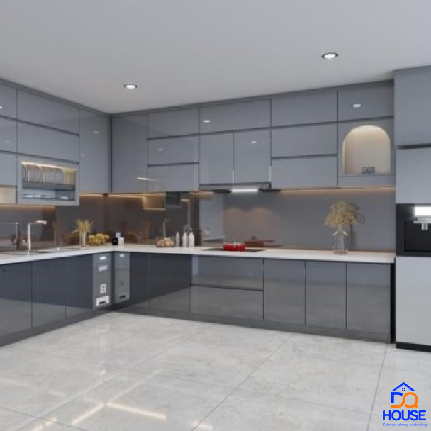 Tủ bếp Acrylic mẫu mới 30
