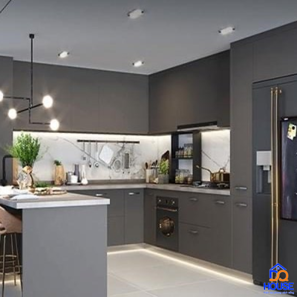 Tủ bếp Acrylic mẫu mới 38