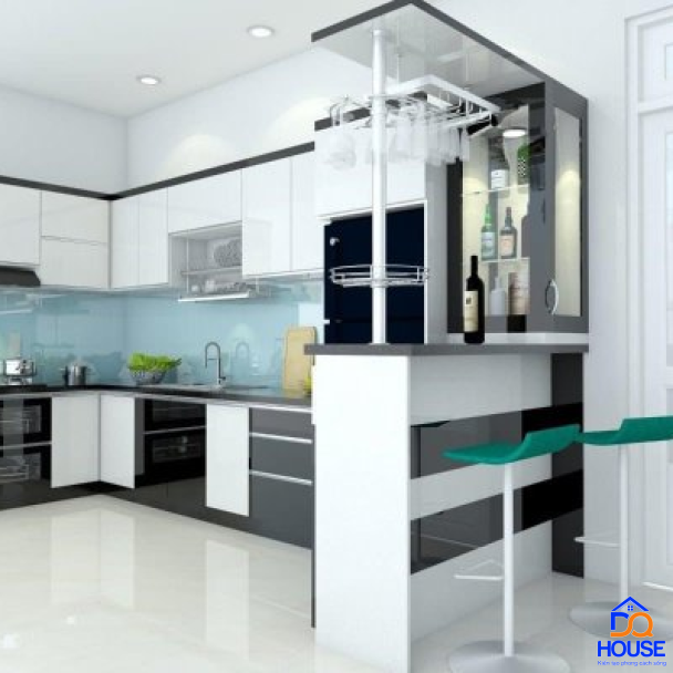 Tủ bếp Acrylic mẫu mới 23