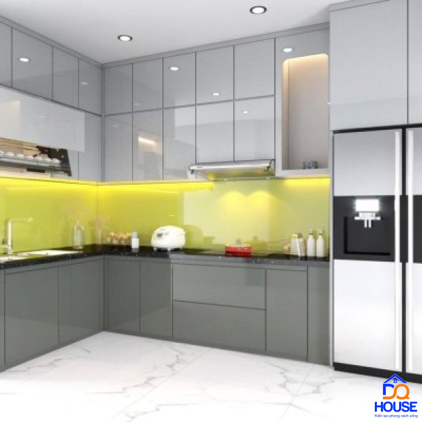 Tủ bếp Acrylic mẫu mới 25