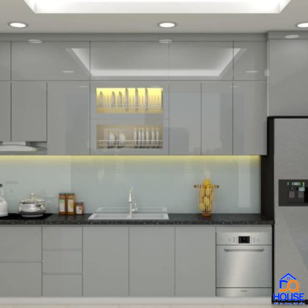 Tủ bếp Acrylic mẫu mới 27