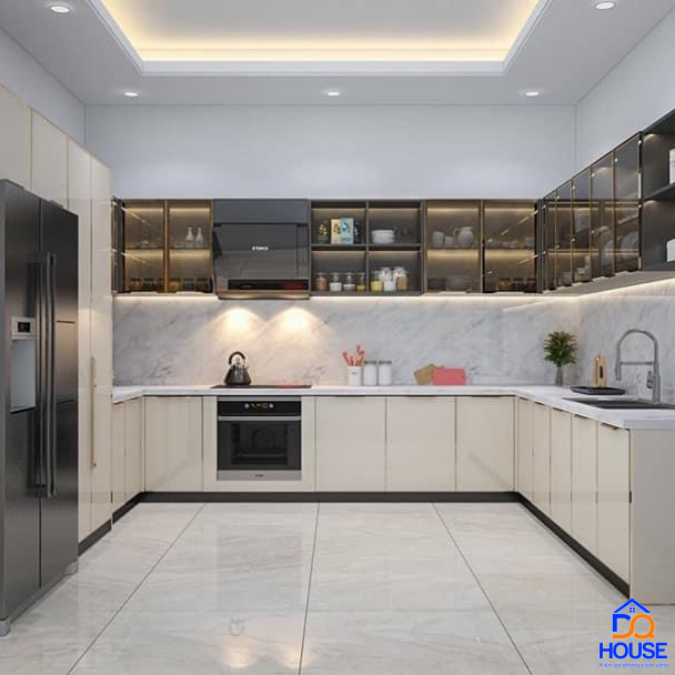 Tủ bếp thùng Inox hiện đại 33
