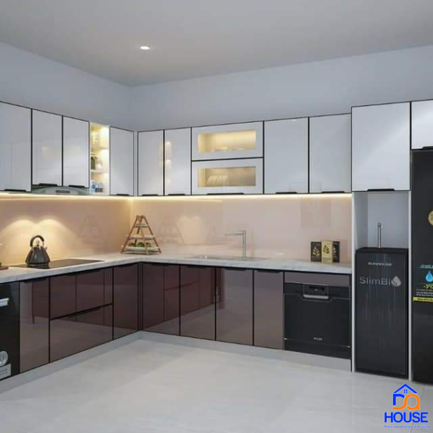 Tủ bếp thùng Inox hiện đại 35