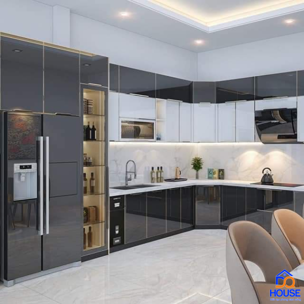 Tủ bếp thùng Inox hiện đại 36