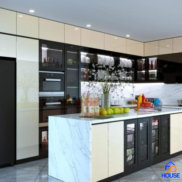 Tủ bếp thùng Inox hiện đại 37