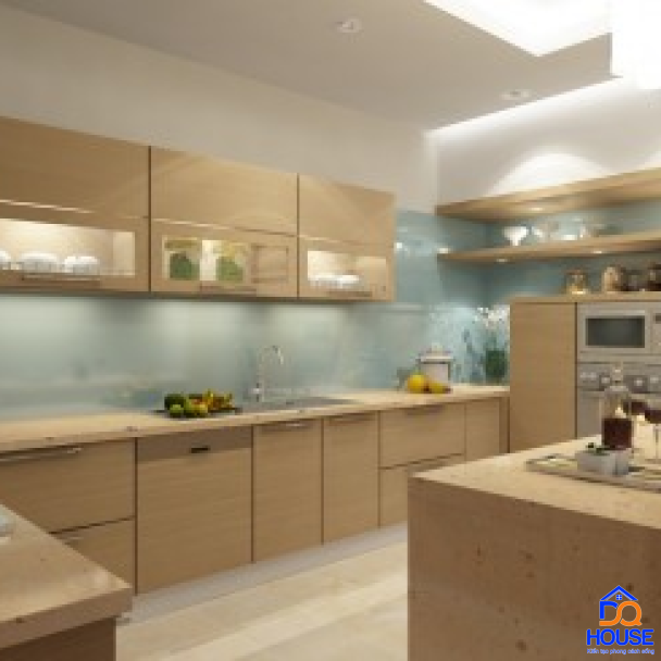 Tủ bếp Laminate hiện đại 1