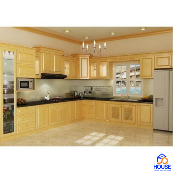 Tủ bếp gỗ sồi Nga hiện đại 27
